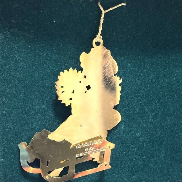 GIRL ON SLED 7106.010 1999 Smithsonian Post Card Collection Baldwin Ornament VTG - Picture 5 of 8